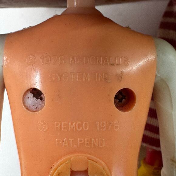 Vtg 1976 Remco McDonald's McDonaldland Figured Big Mac (no clothing) & Ronald - Picture 9 of 9